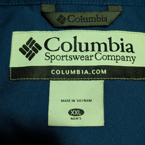 Columbia Sz XXL Ascender Jacket Mens Blue Softshell Comfort Outdoor Hiking Omni - Picture 11 of 11